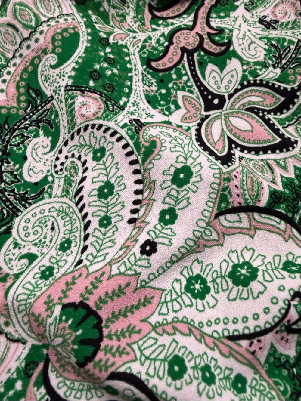 Kasper Green Paisley Midi Dress with Pink & White Accents - Picture 13 of 13